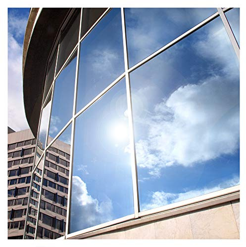 BDF EXS15 Exterior Window Film Daytime Privacy and Sun Control Mirror Silver 15 (Dark) - 36in X 14ft