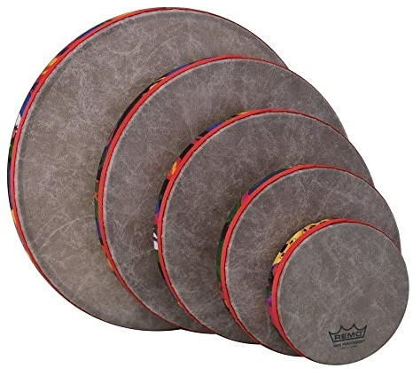 Remo Other Tambourine, Fabric Rain Forest, Frame Drum Set (REM KD050001)