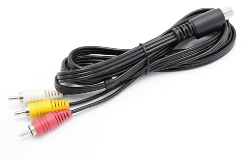 THE CIMPLE CO 10-Pin Audio and Video DIN Cable - RCA Composite for A/V - Not S-Video Cable - Compatible with Select DIRECTV & AT&T Models (H25, C31, C41, C41-W, C51, C61, C61-K) - 6 Feet (1.8 Meters)