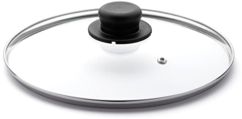 Zanetti - Coperchio in Vetro con Pomello per pentole e padelle, Diametro 14 cm