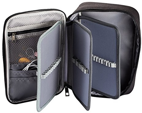 LONTG Large Colored Pencil Case Big Capacity Pen Bag Multi-Layer Pencil Case Pen Organiser Zipped Art Supplies Storage Pouch Case for Artist Students Sketch Drawing Pencils Holder 72 Slots