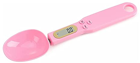 Cuillère d'échelle alimentaire de mesure électronique LCD Affichage haute précision Lightweight Portable Digital Cuisine Balance Balance alimentaire électronique (Color : Pink, Size : 500g/0.1g)