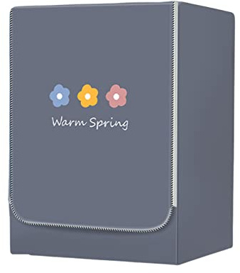 FANSU Washing Machine Cover Waterproof Dustproof Grey Front Load Washer Dryer Machine Cover Protector Sunscreen Washer Protection Tumble Dryer Cover (M-capacity 8-10kg,Flower)