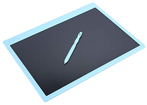 Tableta de Escritura LCD, Pantalla Flexible Doodle y Scribbler Boards Pizarra Electrónica con Bolígrafo de Dibujo para el Hogar Trabajo Escuela Oficina Pizarra (Blanco) (Azul)