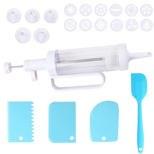 23 Pezzo Pressa per Biscotti Macchina, Siringa per Pasticceria, Biscotti Siringa, Pistola per Dolci Pressa per Biscotti, Presse per Biscotti Pistola, Utensili per la Preparazione di Biscotti e Torte