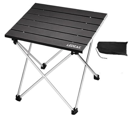 HSHa Campingtisch Klapptisch Markttisch, Aluminium, Tragbarer Klapptisch 39.5 x 35 x 32cm