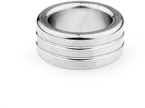 Tplkxurib Penisring Edelstahl Herren Krafttraining Sperma-Verschlussring Cock Ring 5 Größen Eichelring Vorhautring Penis Eichel Intimschmuck Verzögerung Ejakulation Spielzeu für Männer,Silber,30mm