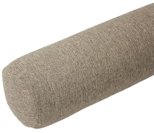 AQIGR Kissenrolle Nackenkissen Nackenrollenkissen Kissen Rolle, Unterstützung Rückenkissen Bolster Kissen für Hals, Beine, Rücken, Bett(Camel,20x100cm)