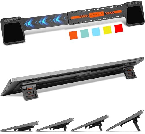 MEKASS Support de clavier d'ordinateur de bureau, élévateur de clavier réglable, support de clavier antidérapant pour clavier Apple Magic, accessoires ergonomiques de bureau