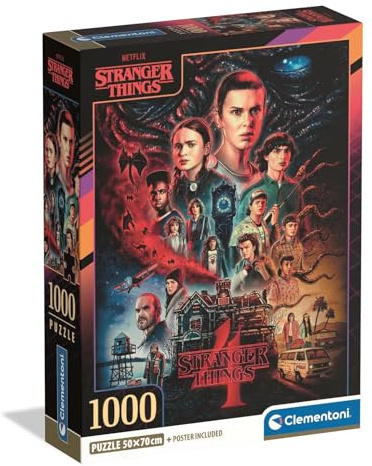 Puzzle Adultes Stranger Things Compact Box - 1000 Pièces - Dès 14 Ans