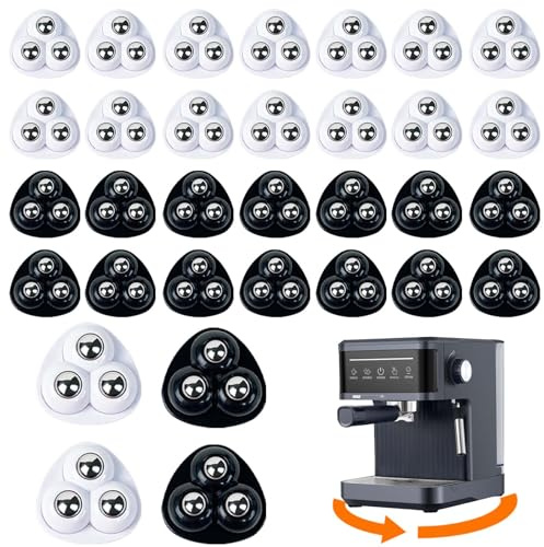 TREABEAR 32PCS Mini Ruedas Adhesivas Giratorias, Mini Ruedas Giratorias Auto-Adhesivas 360, Self-Adhesive Caster Wheels, Rueditas Adhesivas para Muebles, Ruedas Giratorias Adhesivas