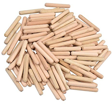Holzdübel Twill-Dübel aus Buche, Unsichtbarer Stecker für DIY Möbel & Tischler Amateure, 6mm x 40mm