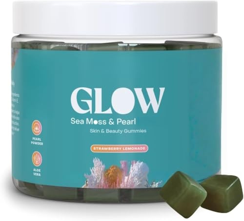 Gomitas Sea Moss Glow, vitaminas para cabello, piel y uñas, gomitas para mujeres