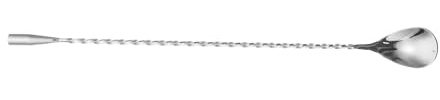 minkissy Cuchara de Bar de Acero Inoxidable 304 Cuchara Mezcladora de Mango Largo de 30 Cm para Café y Cócteles Utensilio Resistente y Fácil de Limpiar para Uso Doméstico y Profesional