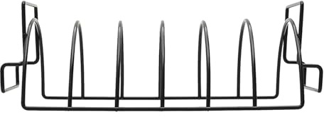 HYTROVE Supporto per Costine in Acciaio Inossidabile Non Stick, Resistente a Deformazioni, per Barbecue All'aperto e Pranzi all'Esterno, Ottimizza Lo Spazio Griglia