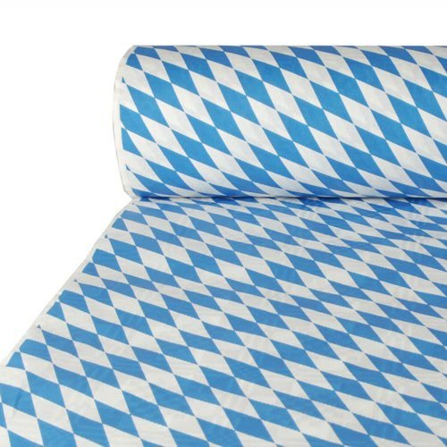 PAPSTAR 1 Karton = 5xDamasttischtuch 50 m x 1 m Bayrisch Blau 12544