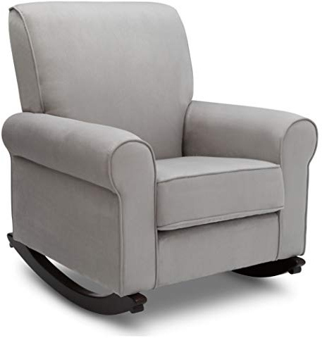 Delta Children Rowen Nursery Rocking Chair, Dove Grey