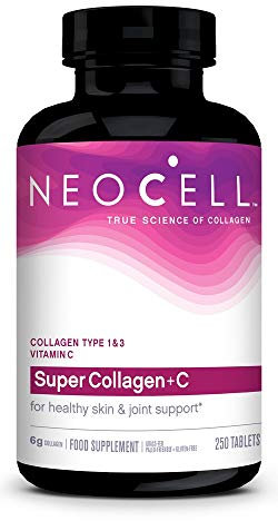 Neocell Super Collagen + C - 250 Tablets - Supports Healthy Skin, Hair, Nails, and Joints - Aids Collagen Production