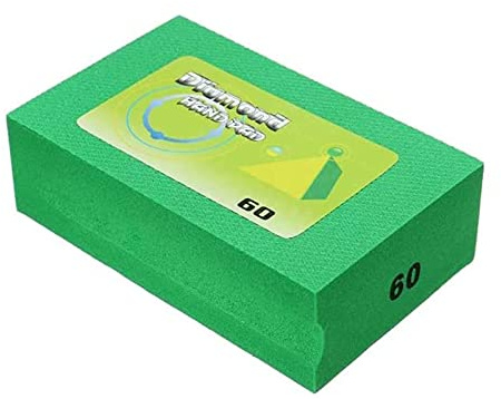 Diamond Sanding Block 60 Grit,Hand-Held Sanding Pads for Grinding,polishing,Sharp Edges Glass,Granite,Concrete,Marble,Tiles,1 Pcs
