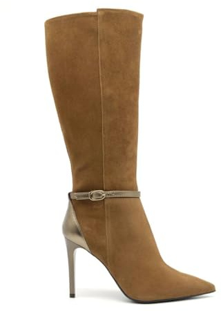 Nero Giardini I205572DE Stivali Donna in Camoscio E Vernice - Malto 37 EU