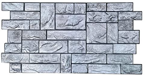 Eternal Parquet MAXI Pannelli 3D HI-RES Rivestimento a parete in PVC - PIETRA MASSICCIA- Realistici e isolanti.