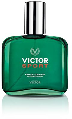 Victor Sport Eau de Toilette Uomo 100 ml - Profumo Maschile Fresco, Intenso e Deciso con Lime, Pepe Nero, Note Marine, Patchouli e Vetiver