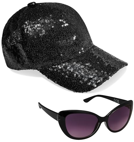 CityComfort Set Gorra y Gafas de Sol Niña, Gorra de Béisbol y Gafas Sol con Protección UV