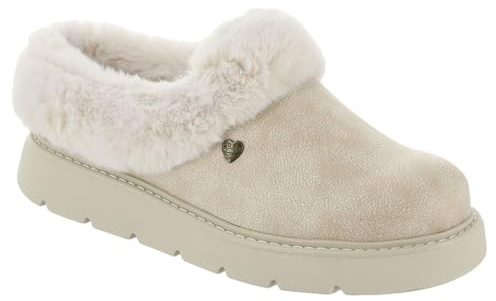 Skechers Keepsakes Lite - Cozy BlendSlipper da donna, Tessuto bianco sporco, 39 EU