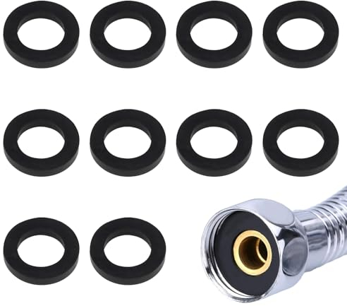 Set di Guarnizioni per Doccetta, Conforme a KTW, Compatibili con Connettore Doccia, Guarnizioni di Ricambio per Una Tenuta Affidabile, Guarnizione Doccia, Tubo Gas Cucina