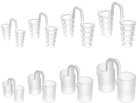 Dilatatore Nasale Antirussamento, Dispositivo Anti Russamento, Silicone Clip per naso Dilatatore nasale, Soluzione Russare Russatori Nasali Dispositivo Russante Riutilizzabile (8 pezzi)