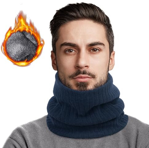 Figarge Winter Halsschlauch Herren Ski Schlauchscha Halswärmer Halstuch Männer Gesichtsschal Damen Winter Warm Loop Schal Fleece Schal Schlauchtuch Halswärmer Sport Buff Schal für Fahrrad Ski