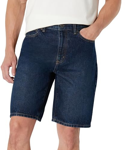 Amazon Essentials Hombre Pantalones Cortos Vaqueros Rígidos de Corte Holgado, 25,4cm