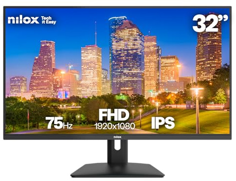 Monitor Nilox NXM32FHD1201 32? Full HD 75Hz IPS FreeSync VESA HDMI Negro