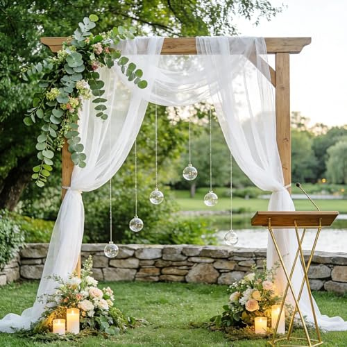 Tejido De Tul Suave, 1,6 m X 6 m Tul Blanco Decoración Boda, Rollo Tul Blanco Tela De Tul Para Bodas Decoración De Mesas Manualidades Fiestas Cumpleaños
