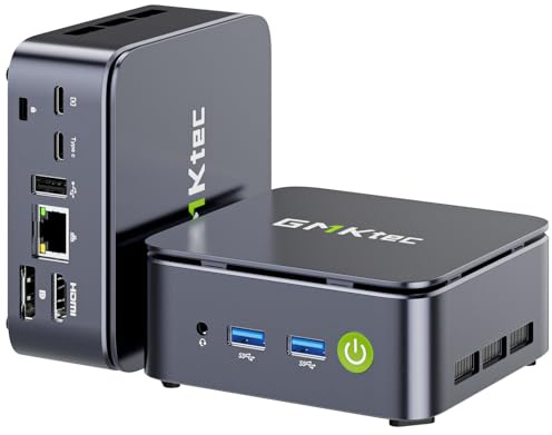 GMKtec Mini PC G10 – AMD Ryzen 5 3500U (4C/8T, 4.5GHz, supera al 4300U/N150/N95) | 16GB DDR4 + 256GB SSD | Win 11 Pro | WiFi 5, USB 3.2, USB-C, BT 5.0 | Mini Ordenador para Oficina y Uso Diario