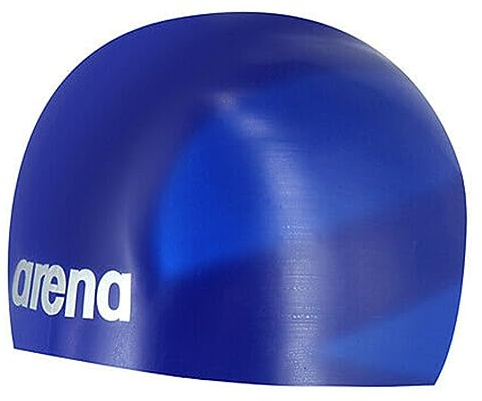 Arena 3D Ultra – Gorro de Piscina Mixta, Unisex Adulto, Color Azul, tamaño L