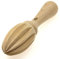 EFO Zitronenpresse Holz 15 cm | Zitruspresse manuell mit stabilem Griff aus natürlichem Buchenholz | Zitronen Handpresse für frischen Saft beim Kochen und Backen | Saftpresse Manuell Holz
