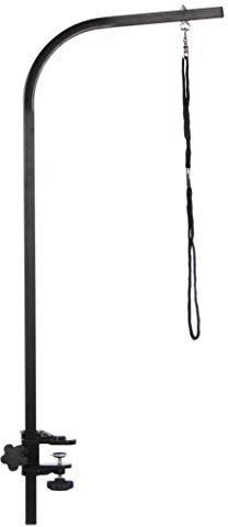 pedigroom PROFESSIONALE REGOLABILE Toelettatura per cani Braccio Barra con cappio e Pinza per toelettatura TABLE