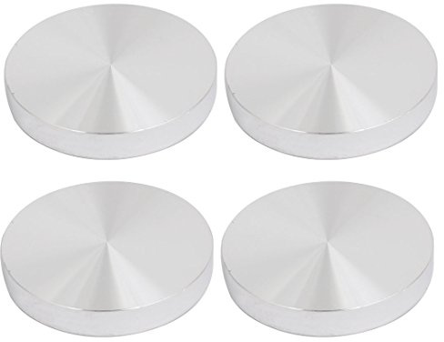 Sourcingmap 4 pezzi 60 mm Dia 10 mm filo M8 spessore disco alluminio materiale tavolo vetro