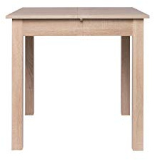 AVANTI TRENDSTORE - Colima - Tavolo da pranzo, allungabile per 40 cm, in legno laminato, disponibile in diversi colori ed in 4 diverse misure (80-120x76,5x80 cm, quercia Sonoma)