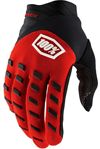 100% Kinder Handschuhe Airmatic, Rot Schwarz, S, 10028