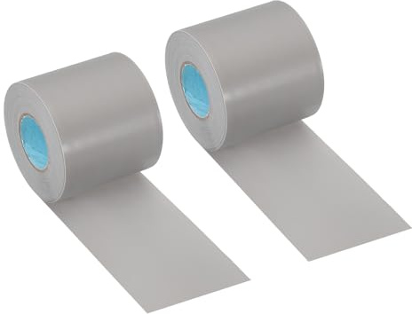 PATIKIL Nastro Isolante per Tubi 2.4 x36,1ft 2pz in PVC Isolante per Tubi di Condizionatori Aria Impermeabile Senza Adesivo per HVAC Elettrico, Grigio