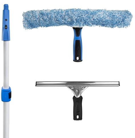 Unger Professional Total Pro Kit; 12 Window Cleaning Kit; Streak-Free Results