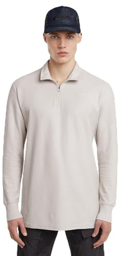 G-Star RAW halvdragkedja tweeter regular tee långärmad, Vit (Whitebait D26452-d617-1603), XS