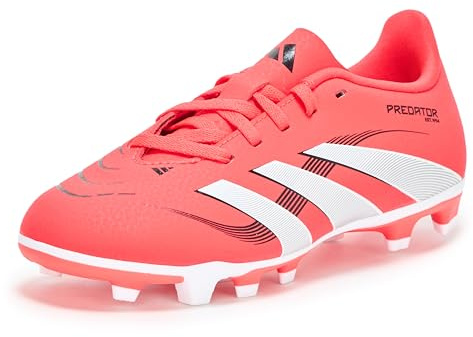 Adidas Predator Club Firm Ground/Multi Ground Football Boots Kids Football BootsUnisex Children, Bright Red White Black, 10 UK