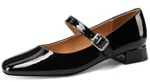 QUEEN HELENA Ballerine con Cinturino Scarpe Basse Eleganti Donna ZM9902 (Nero, Sistema Taglie Calzature EU, Adulto, Donna, Numero, Media, 40)