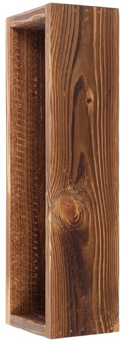 NIYANGLE Fioriera Rustica in Legno Rettangolare 30x9,5x7 Cm per Piante Grasse e Succulente, Vaso da Giardino e Balcone, Scatola Decorativa per Interni ed Esterni