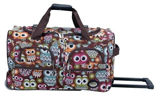 Rockland Reisetasche mit Rollen, Eule, Einheitsgröße, Reisetasche mit Rollen