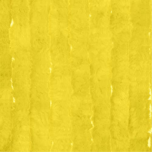Moritz Rideau molletonné en chenille 56 x 185 cm jaune rideau de porte servant de moustiquaire pour caravane de camping