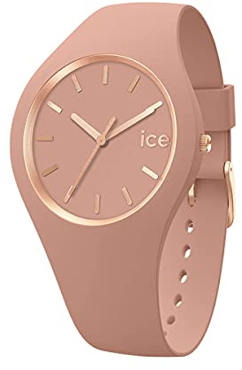 Ice-Watch - ICE glam brushed Clay - Rosa Damenuhr mit Silikonarmband - 019525 (Small)
